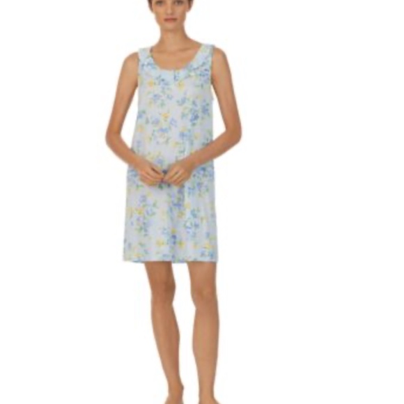 LAUREN RALPH LAUREN Women's Ruffled Floral Nightgown, size L - Picture 1 of 7